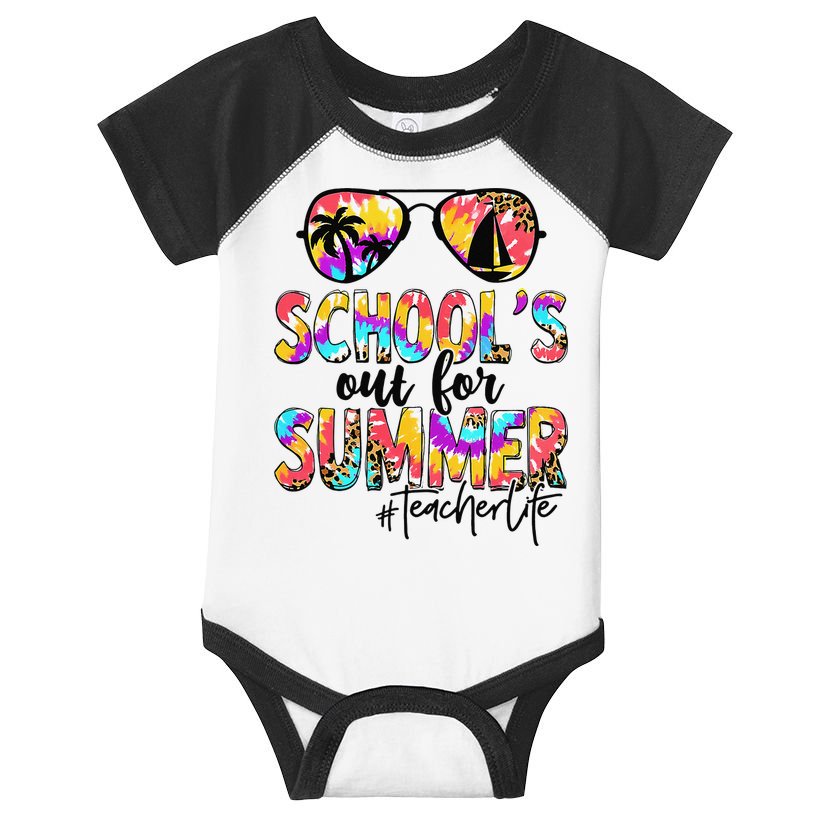 Retro Last Day Of School Schools Out For Summer Teacher Life Infant Baby Jersey Bodysuit