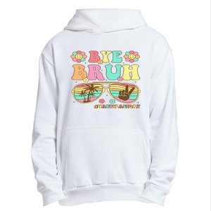 Retro Last Day Of School Hello Summer Bye Bruh Teacher Urban Pullover Hoodie