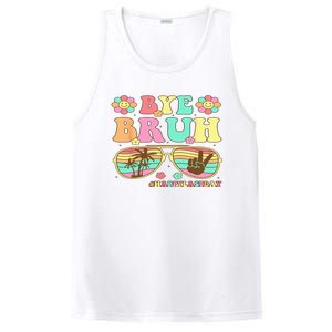 Retro Last Day Of School Hello Summer Bye Bruh Teacher PosiCharge Competitor Tank