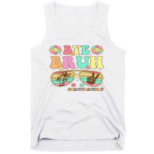 Retro Last Day Of School Hello Summer Bye Bruh Teacher Tank Top