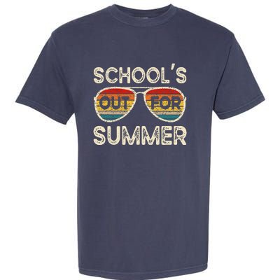 Retro Last Day Of School Schools Out For Summer Teacher Garment-Dyed Heavyweight T-Shirt