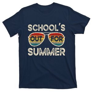 Retro Last Day Of School Schools Out For Summer Teacher T-Shirt