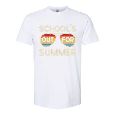 Retro Last Day Of School Schools Out For Summer Teacher Softstyle CVC T-Shirt