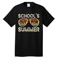 Retro Last Day Of School Schools Out For Summer Teacher Tall T-Shirt