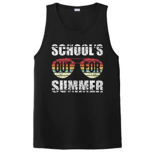 Retro Last Day Of School Schools Out For Summer Teacher Gift PosiCharge Competitor Tank