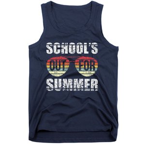 Retro Last Day Of School Schools Out For Summer Teacher Gift Tank Top