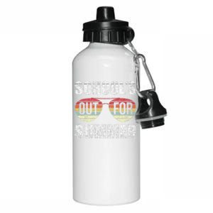 Retro Last Day Of School Schools Out For Summer Teacher Gift Aluminum Water Bottle