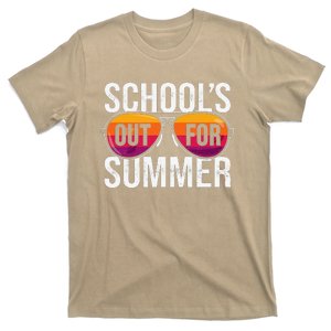 Retro Last Day Of School's Out For Summer Teacher T-Shirt