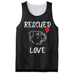 Rescued Love Dog Rescue Mom Cute Rescue Dog Long Sleeve Mesh Reversible Basketball Jersey Tank