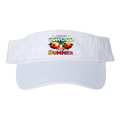 Retro Last Day Of School Out For Summer Teacher Adios Valucap Bio-Washed Visor