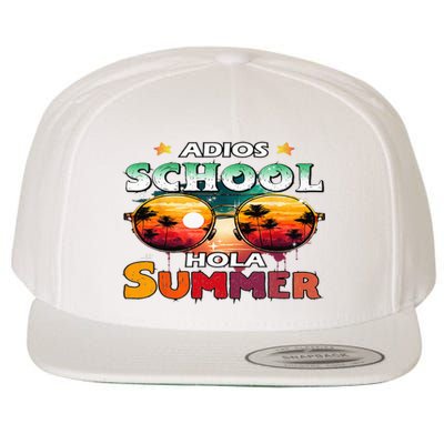 Retro Last Day Of School Out For Summer Teacher Adios Wool Snapback Cap