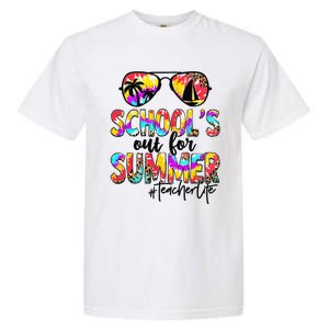 Retro Last Day Of School Schools Out For Summer Teacher Life Garment-Dyed Heavyweight T-Shirt