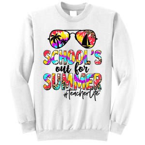 Retro Last Day Of School Schools Out For Summer Teacher Life Sweatshirt