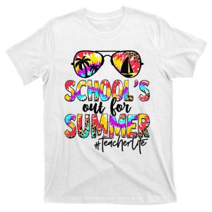 Retro Last Day Of School Schools Out For Summer Teacher Life T-Shirt