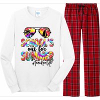 Retro Last Day Of School Schools Out For Summer Teacher Life Long Sleeve Pajama Set