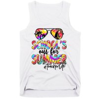 Retro Last Day Of School Schools Out For Summer Teacher Life Tank Top