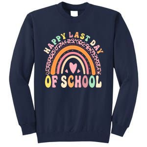 Rainbow Last Day Of School Hello Summer End Of School Schools Out For Summer Tall Sweatshirt