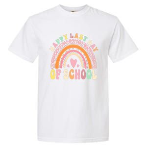 Rainbow Last Day Of School Hello Summer End Of School Schools Out For Summer Garment-Dyed Heavyweight T-Shirt