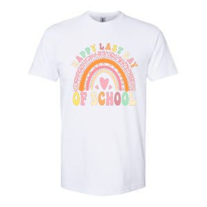 Rainbow Last Day Of School Hello Summer End Of School Schools Out For Summer Softstyle CVC T-Shirt