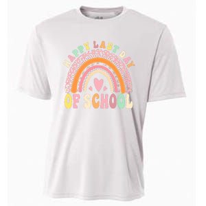 Rainbow Last Day Of School Hello Summer End Of School Schools Out For Summer Cooling Performance Crew T-Shirt