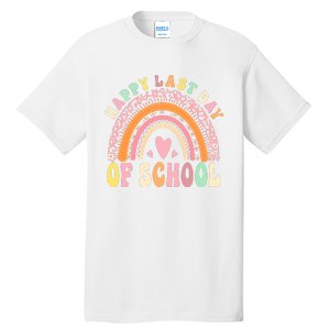 Rainbow Last Day Of School Hello Summer End Of School Schools Out For Summer Tall T-Shirt