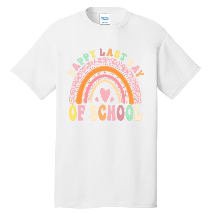 Rainbow Last Day Of School Hello Summer End Of School Schools Out For Summer Tall T-Shirt