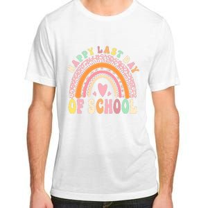 Rainbow Last Day Of School Hello Summer End Of School Schools Out For Summer Adult ChromaSoft Performance T-Shirt