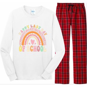 Rainbow Last Day Of School Hello Summer End Of School Schools Out For Summer Long Sleeve Pajama Set