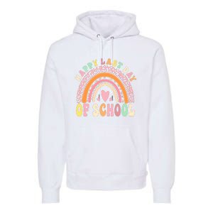 Rainbow Last Day Of School Hello Summer End Of School Schools Out For Summer Premium Hoodie