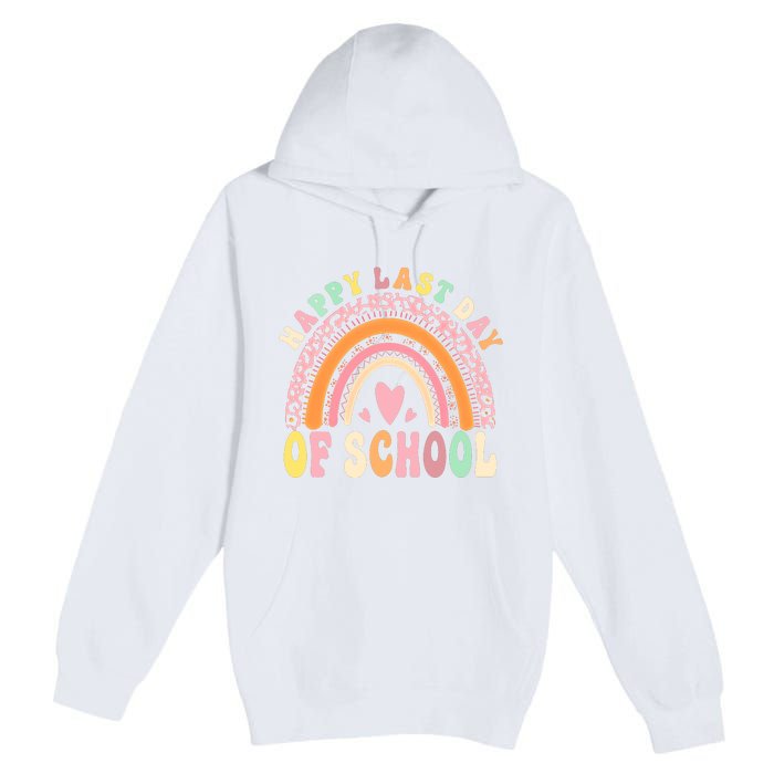 Rainbow Last Day Of School Hello Summer End Of School Schools Out For Summer Premium Pullover Hoodie