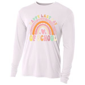 Rainbow Last Day Of School Hello Summer End Of School Schools Out For Summer Cooling Performance Long Sleeve Crew