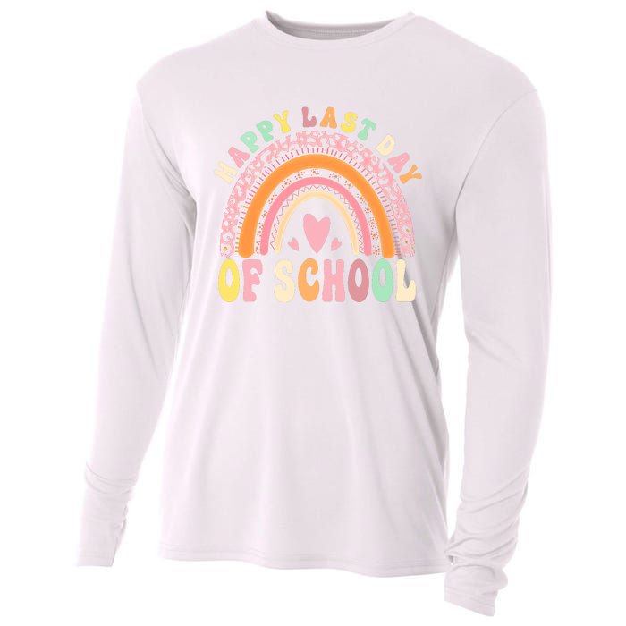 Rainbow Last Day Of School Hello Summer End Of School Schools Out For Summer Cooling Performance Long Sleeve Crew