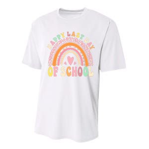 Rainbow Last Day Of School Hello Summer End Of School Schools Out For Summer Performance Sprint T-Shirt