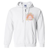 Rainbow Last Day Of School Hello Summer End Of School Schools Out For Summer Full Zip Hoodie