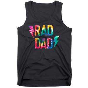 Rad Like Dad Tie Dye Funny Father’s Day Tank Top