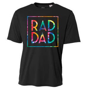 Rad Like Dad Tie Dye Funny Father’s Day Cooling Performance Crew T-Shirt