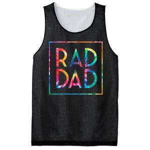 Rad Like Dad Tie Dye Funny Father’s Day Mesh Reversible Basketball Jersey Tank