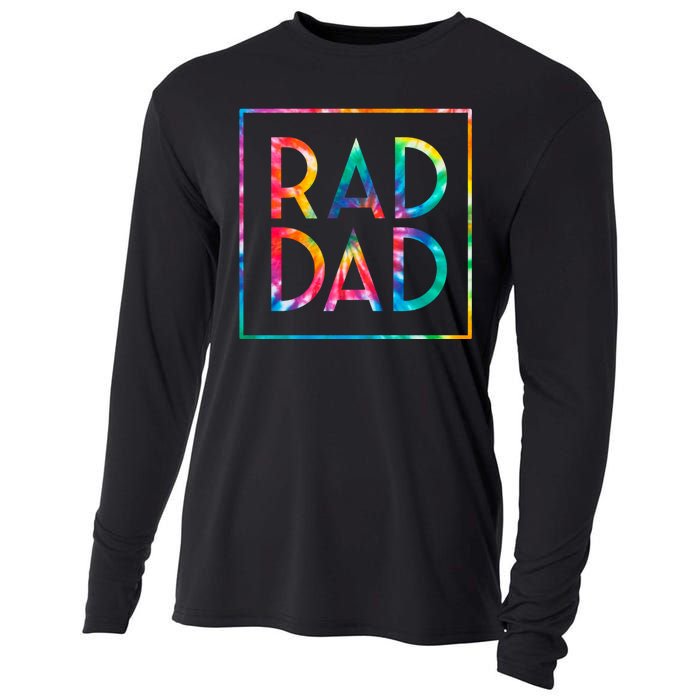 Rad Like Dad Tie Dye Funny Father’s Day Cooling Performance Long Sleeve Crew