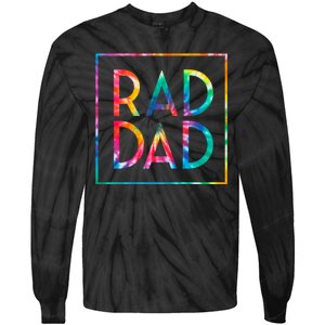 Rad Like Dad Tie Dye Funny Father’s Day Tie-Dye Long Sleeve Shirt