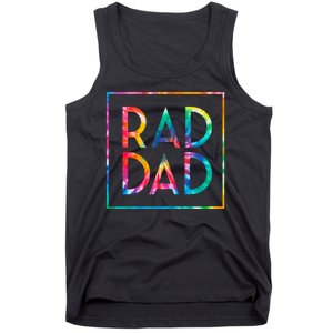 Rad Like Dad Tie Dye Funny Father’s Day Tank Top