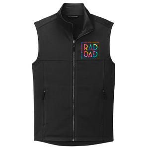 Rad Like Dad Tie Dye Funny Father’s Day Collective Smooth Fleece Vest