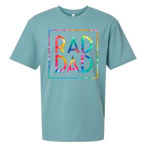 Rad Like Dad Tie Dye Funny Father’s Day Sueded Cloud Jersey T-Shirt