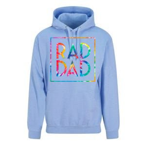 Rad Like Dad Tie Dye Funny Father’s Day Unisex Surf Hoodie