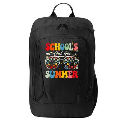 Retro Last Day Of SchoolS Out For Summer Teacher City Backpack