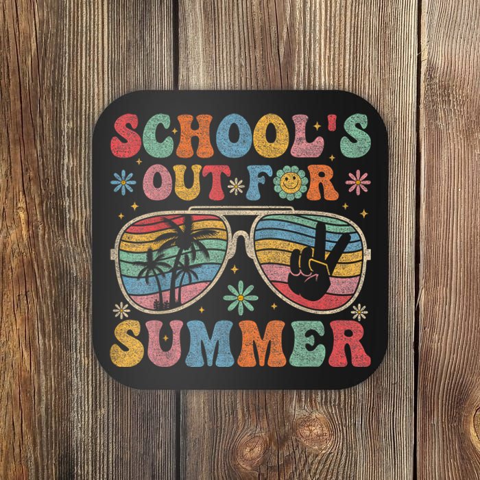 Retro Last Day Of SchoolS Out For Summer Teacher Coaster