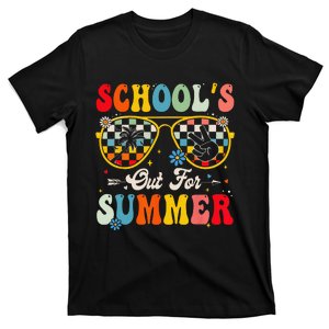 Retro Last Day of School's Out For Summer Teacher Boys Girls T-Shirt