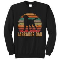 Retro Labrador Dad Gift Dog Daddy Golden Black Lab Father Sweatshirt