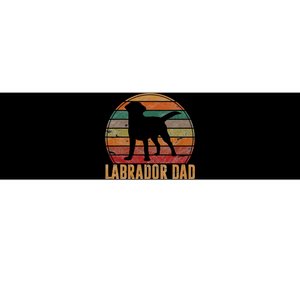 Retro Labrador Dad Gift Dog Daddy Golden Black Lab Father Bumper Sticker