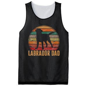 Retro Labrador Dad Gift Dog Daddy Golden Black Lab Father Mesh Reversible Basketball Jersey Tank