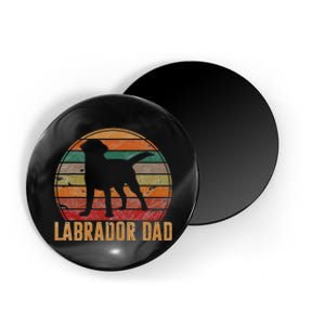 Retro Labrador Dad Gift Dog Daddy Golden Black Lab Father Magnet